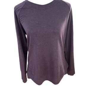 Balance Collection Women’s Large Purple Long Sleeve Shirt Top Sweatshirt